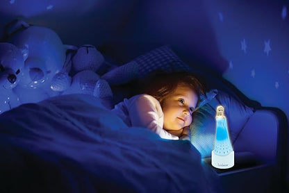 LEXiBOOK Frozen, Nightlight and Speaker for Children's Room, Color Change, Soft Light, Battery Operated, Blue/White, NS01FZ