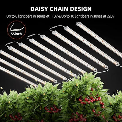 Spider Farmer Glow80 LED Grow Lights, 3.6ft Sunlike Full Spectrum Waterproof Plant Growing Lamp Linkable for Indoor Plant Shelves Seedling Veg Flower Hydroponic Greenhouse