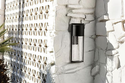 Hinkley Shelter 1320KZ Small Outdoor Wall Mount Lantern, Minimalist Style, Dark Sky-Compliant, Solid Aluminum/Clear Seedy Glass, Buckeye Bronze
