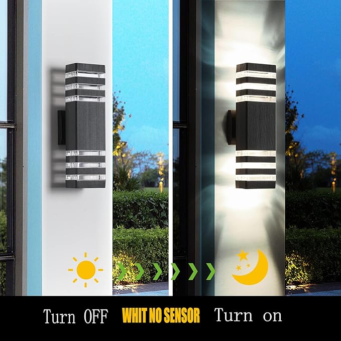 1PCS Outdoor Light Fixture, Outdoor Wall Lights, Outside Lights for House, Exterior Wall Lighting, Outside Garage Lights Wall Mount 3000K IP65 Waterproof Warm White