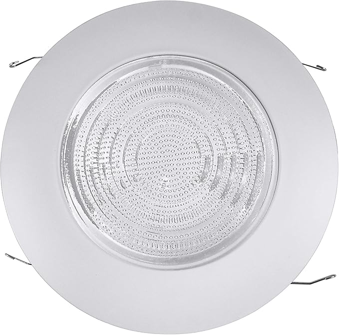 Nicor Lighting 17572 Lexan Shower with Fresnel Lens Trim for 17002A and 17003A 6-Inch IC,White