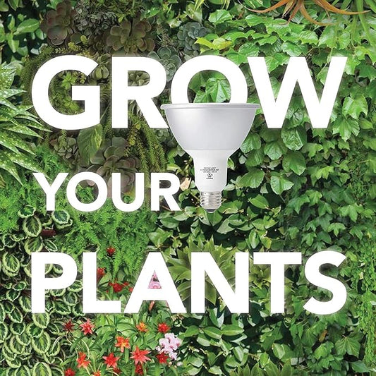 Norb NorbBOTANIC Full Spectrum Grow Light Bulb, Premium PAR38 LED Plant Light, 16W White Light for Indoor Plants, Herbs, Tropical Plants, 15 Degree