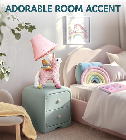 Unicorn Kids Lamp for Girls Bedroom - 19.7", Girls Lamp for Kids Room - Cute Christmas Gifts, Birthday Gifts for All Ages: Toddler Boys, Children, Grandkids 3 4 5 and Up Years Old, Sister, Brother