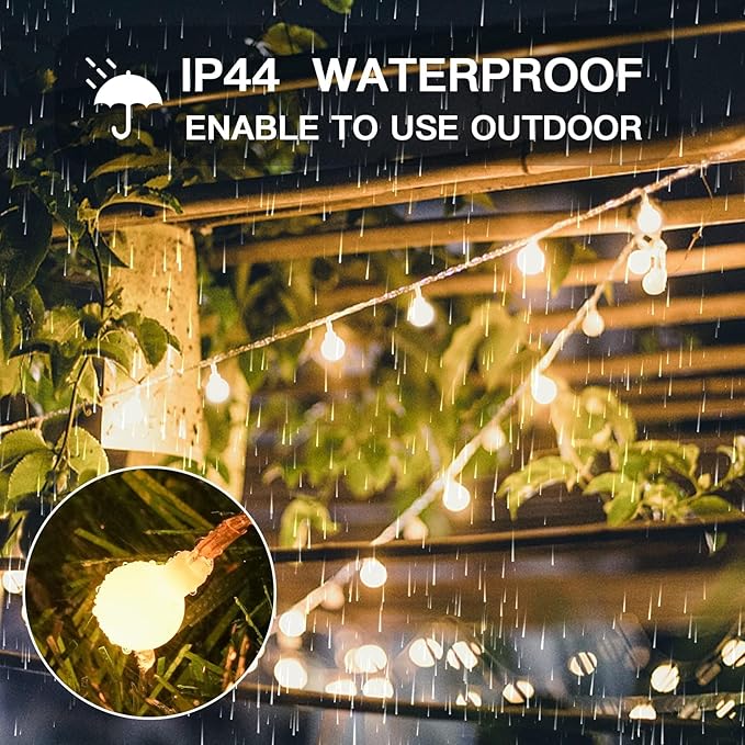 suddus Globe String Lights, 100 Led String Lights Plug in, Indoor Fairy Lights for Classroom, Backyard, Patio, Garden, Party, Bedroom, Living Room,Wall, Warm White