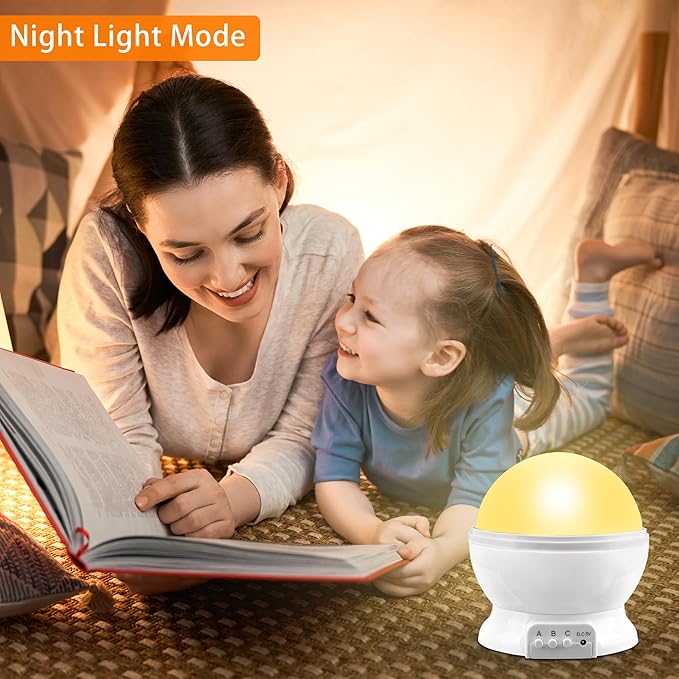 Kids Night Light Projector for Boys, Race Car & Star Dual Cover Projector Lamp, 360° Rotating Ceiling Light, Race Car Night Light for Bedroom, Birthday Gifts for Boys Age 3-7
