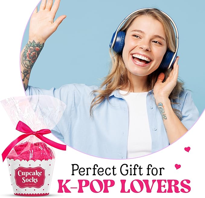 Kpop Merch - Unique Kpop Gifts for Girl, Teen - Cute Korean Socks - Christmas Gifts, Stocking Stuffers for Women