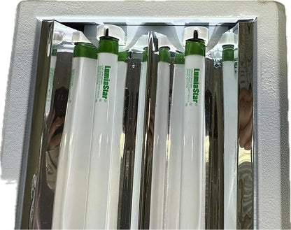 2Ft 2Bulbs T5 Grow Lights Panel, 6500K Full Sun Light, 5000 Lumen Output