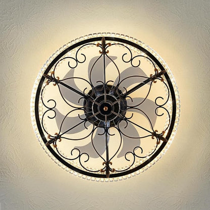 Caged Ceiling Fan with Lights Remote Control, 6 Speeds 3 Color Farmhouse Industrial Ceiling Fan with Light for Kitchen Bedroom Living Room
