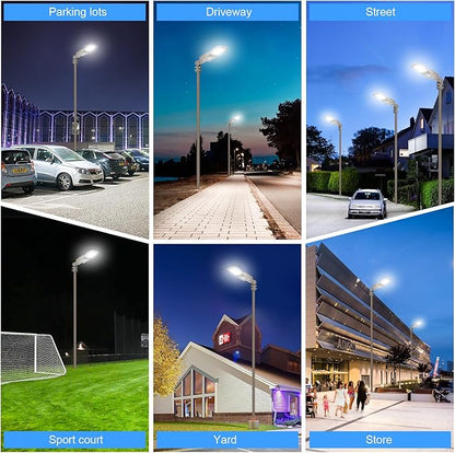 200W LED Parking Lot Lighting UL Listed 28,000LM 5000K LED Shoebox Pole Lights Fixture AC100-277V IP65 Waterproof Slip Fit Mount Commercial Outdoor Street Light for Stadium Roadways