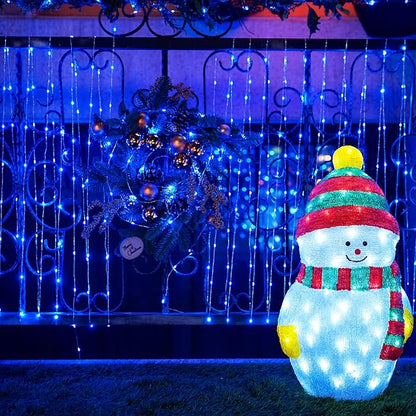 JMEXSUSS 200 LED Blue Fairy Lights Plug in, 66 ft Christmas Tree Lights Outdoor Waterproof with 8 Modes, Christmas Twinkle Lights for Bedroom Christmas Tree Decor