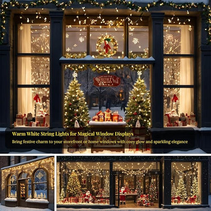 Etinga 200 LED String Lights 66ft Warm White, Plug in Fairy Lights with 8 Lighting Modes, Indoor Outdoor Christmas Lights for Bedroom Tree Yard Patio Wedding Holiday Decor (Warm White, 200 LED 66ft)
