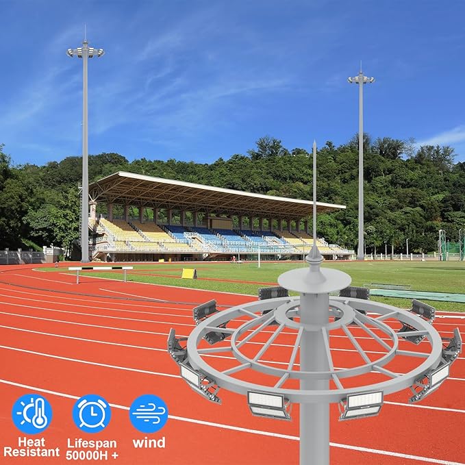 LED Flood Light Outdoor, Led Stadium Lights Super Bright Security Lights 300W, 39000Lumen, Surge 6KV, IP67 Waterproof, 6500K Daylight White