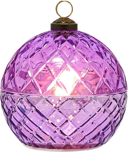 WNP Glass Flameless LED Candles Battery Operated Flickering Jar Lights for Halloween Christmas Home Decor Perfect as Birthday Gift for Her Wife Girlfriend Anniversary Present and Party Decoration