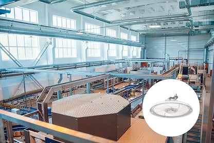 Lithonia Lighting REBL Round High Bay LED Light, 12,000/15,000/18,000 Adjustable Lumen Output, 3500K/4000K/5000K Switchable White Color Temperature, Work Light, UVOLT 120-347V, 12.2" x 7.5", Bronze