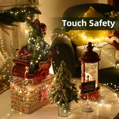 Fairy Lights Plug in 130Ft 2000LED Warm Christmas Wreath Twinkle Lights with Timer Remote Waterproof Firecracker Firefly Cluster String Light for Bedroom Graland Party Tree Decor Black Wire