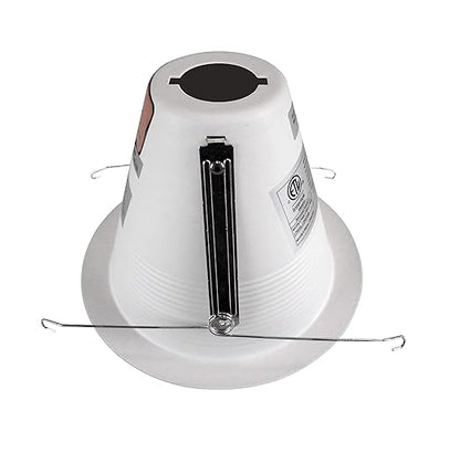 NICOR Lighting 6 inch White Airtight Recessed Cone Baffle Trim, Fits 6 inch Housings (17550A)