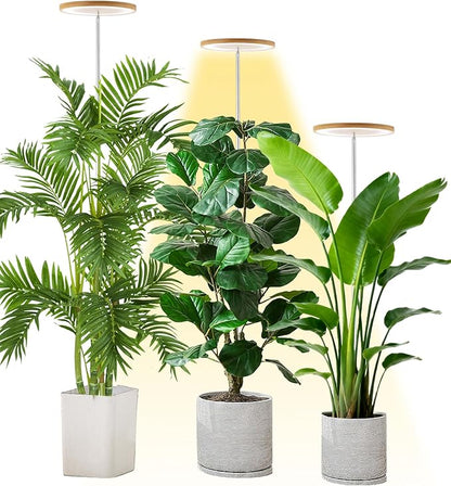 Plant Grow Light,yadoker LED Growing Light Full Spectrum for Indoor Plants,Height Adjustable, Automatic Timer, 5V Low Safe Voltage,Idea for Large Plant Light