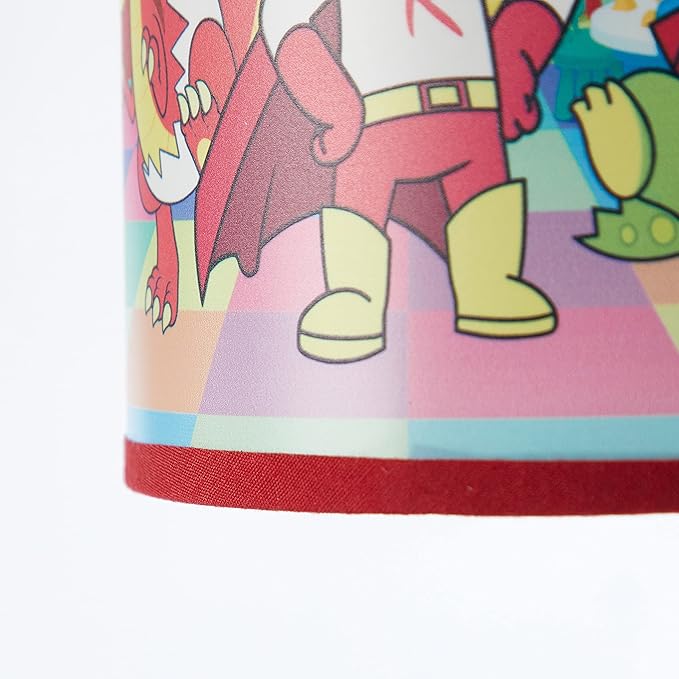 Ryan's World Stick Table Kids Lamp with Pull Chain Themed Printed Decorative Shade