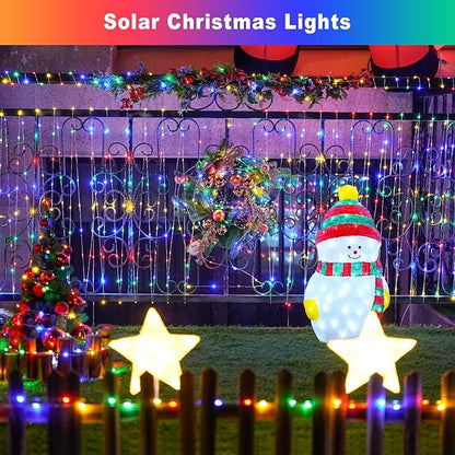 JMEXSUSS 200 LED Multicolor Fairy Lights Plug in, 66 ft Christmas Tree Light Outdoor Waterproof, 8 Modes Christmas Twinkle Lights for Bedroom Christmas Tree Decor