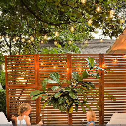 25Ft Outdoor String Lights, G40 Globe Patio Lights with 27 Warm White Incandescent Bulbs (2 Spare) Waterproof Hanging Outdoor Light UL Listed for Backyard Bistro Porch Garden Wedding Party - White