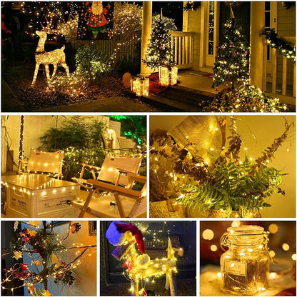 Aogist LED Fairy Lights, 16 ft 50 LEDs Firefly Lights Battery Operated String Lights for Bedroom DIY Mason Jar Wedding Party Halloween Christmas Festival Decoration (2, Warm White)