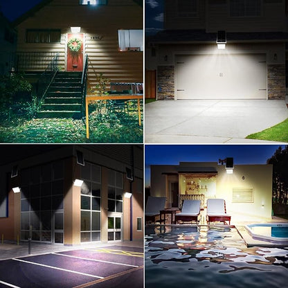 LANGY 300W Solar Flood Light Outdoor, 19200LM Solar Street Light Dusk to Dawn Security Lights, 6500K LED Solar Powered Outside Light Waterproof with Motion Sensor for Garden Yard Path
