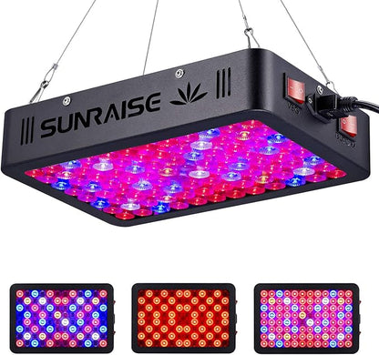 1000W LED Grow Light Full Spectrum for Indoor Plants - Daisy Chain Triple-Chips LED Grow Lamp (15W with 96 LEDs)