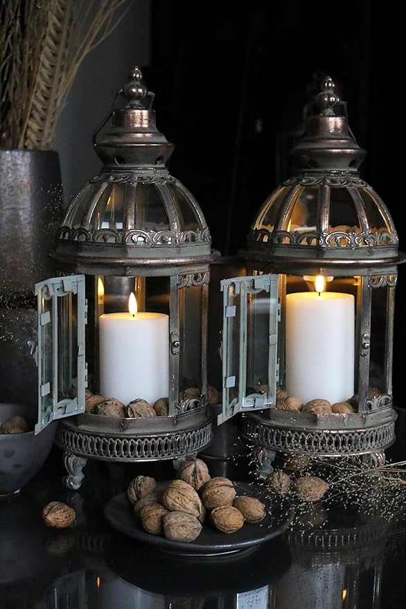 Abbott Collection Wax LED Flameless Pillar Candle - White (3x4 H)