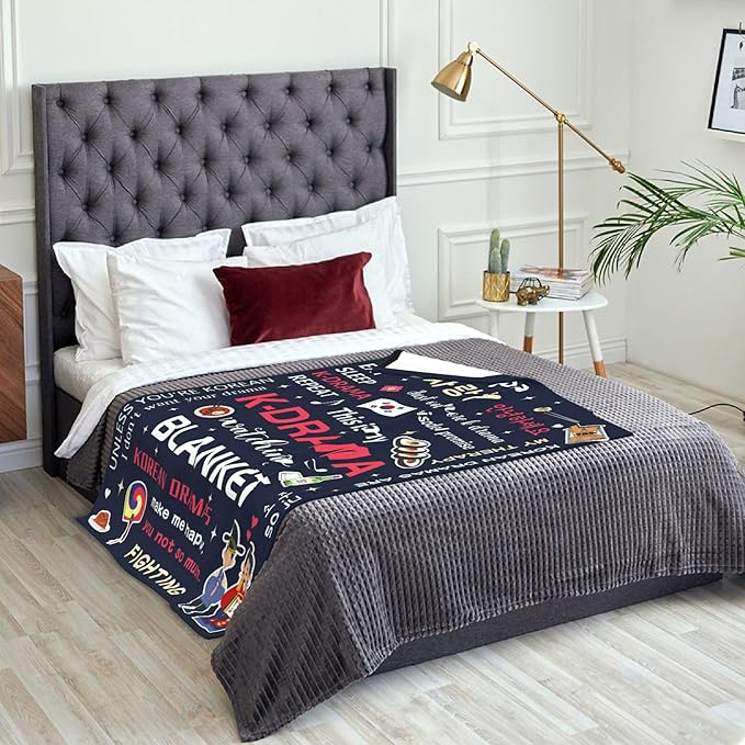 Korean Drama Gifts, K-Drama, Korean Gifts for Women, Kdrama Merch, K Drama Gifts for Women/Girl/Fans, Kpop Gifts, Birthday Christmas Kdrama Blanket 60"x50"