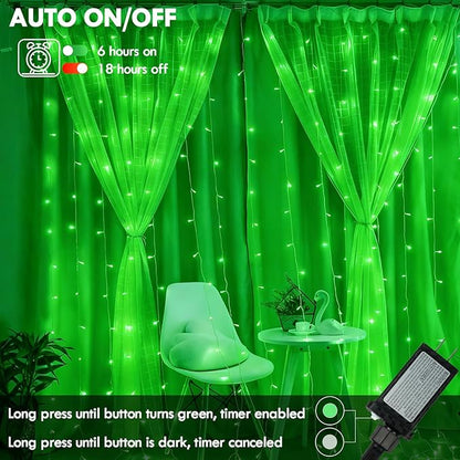 88FT 240LED Extra-Long Connectable String Lights Indoor Outdoor Clear Wire, Green Christmas String Lights, Plug in Twinkle Fairy Light with Timer for Wedding Patio Tree Yard Christmas Decorations
