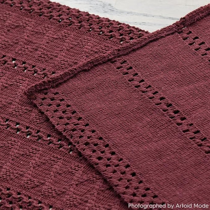 Artoid Mode Red Farmhouse Woven Rustic Hollow Table Runner, Seasonal Holiday Hollow Kitchen Dining Table Decoration for Home Party Decor 12x60 Inch