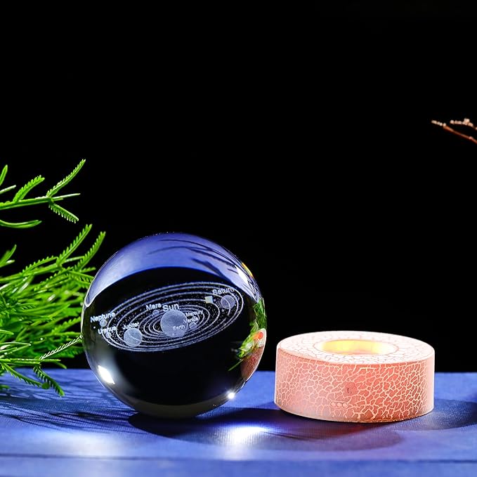 80mm Crystal Ball 3D- Collectible Figurines (Solar System)