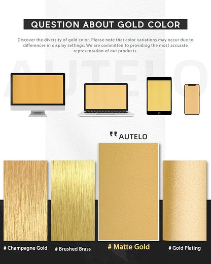 AUTELO 1-Light Pendant Lights Kitchen Island - Gold Pendant Light Fixtures, Vintage Hanging Lamp in Metal Finish with Clear Linear Glass, Kitchen Pendant Lighting over Island for Dining Room, H3875 BG