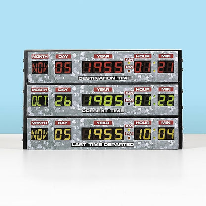 NUMSKULL Back to The Future 3D Lamp Wall Light Plastic - Ambient Lighting Gaming Accessory for Bedroom, Home, Study, Office, Work - Official Back to The Future Merchandise