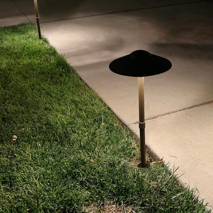 3W Landscape Lighting 12V Low Voltage Path Lights Warm White Waterproof Outdoor Replaceable G4 LED Bulb for Garden Pathway Lawn Yard Bronze 8-Pack