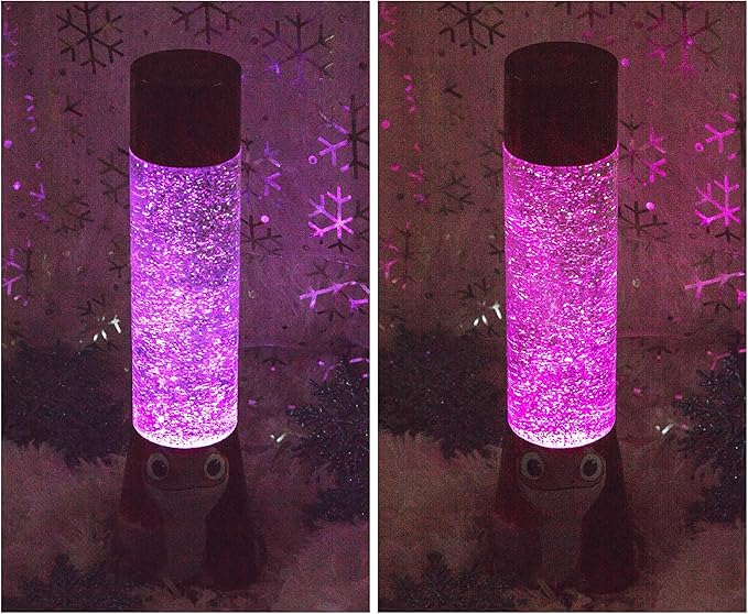 Disney Frozen 2 Bruni Salamander Glitter Motion Lamp | LED Light, Bedside Table Lamp for Desk | Home Decor Accessories And Room Essentials | Official Disney Princess Collectible | 12 Inches Tall