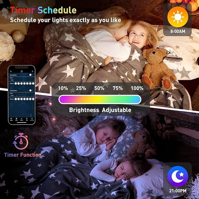 TISOFU 8 Pack Hexagon Lights LED Wall Panels, RGB Color Gaming Light Decoration with APP/Music Sync & Remote, Boys DIY Smart Modular Hexagonal Honeycomb Bedroom Glide Hex Tiles Panel