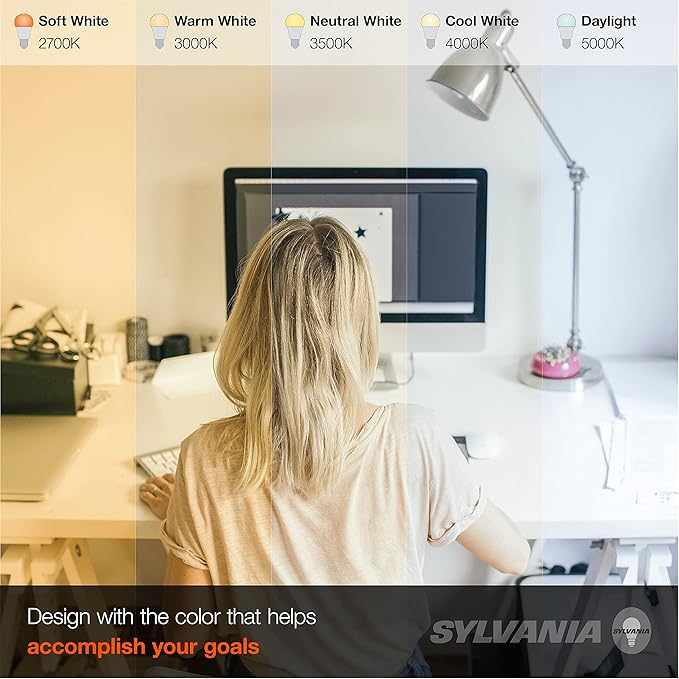 Sylvania LED 4" Slim Microdisk, Junction Box Recessed Downlight Kit, 13W, Dimmable, 5 CCT Color Select (2700K / 3000K / 3500K / 4000K / 5000K), 90 CRI - 1 Pack (61404)