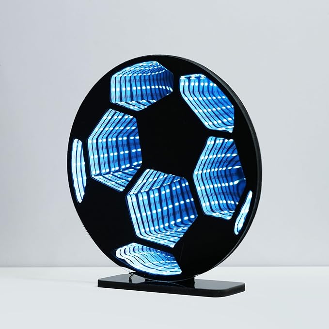 Light Up Your World! Wireless Express Neon Art Signs (5 Unique Styles) - Desktop & Wall Décor. Perfect for Bedrooms, Dorm Rooms, Office (Soccer)