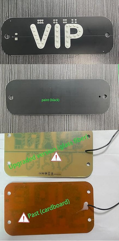 VIP Sign - Green Neon Lights, Lounge Decor with DC12V USB Car Charger Inverter for Bar, Hotel, Cafe, Rideshare Driver