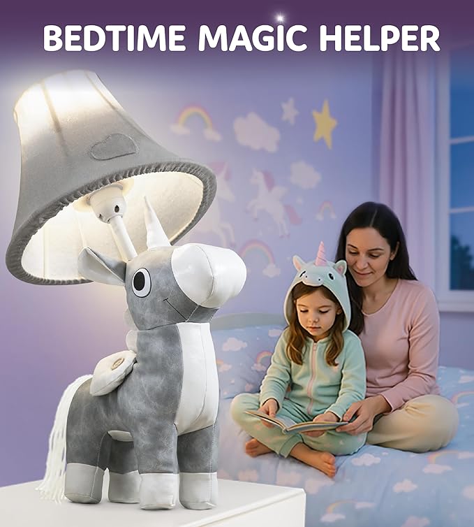 Unicorn Kids Lamp for Girls Bedroom - 19.7", Girls Lamp for Kids Room - Cute Christmas Gifts, Birthday Gifts for All Ages: Toddler Boys, Children, Grandkids 3 4 5 and Up Years Old, Sister, Brother