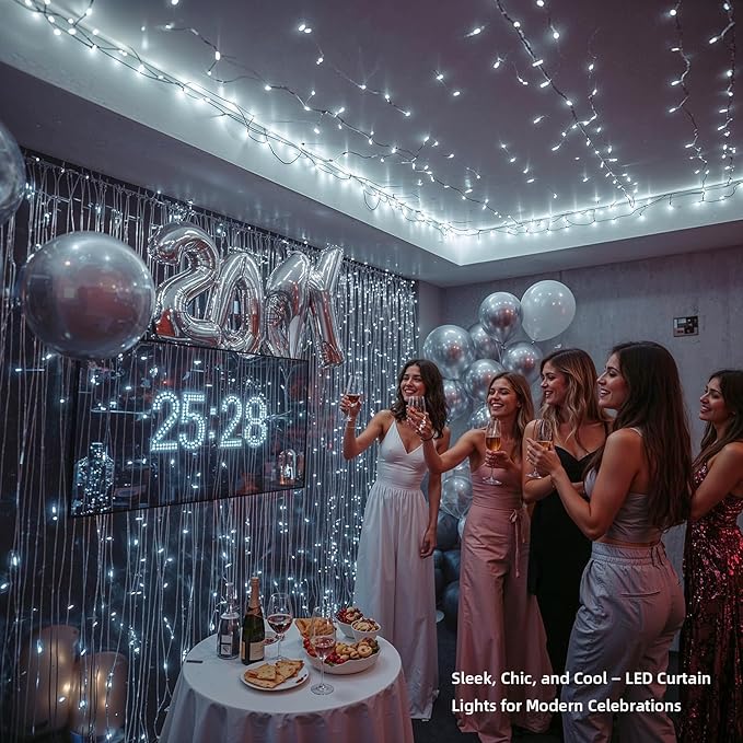 Etinga 200 LED String Lights 66ft Cool White, Plug in Fairy Lights with 8 Modes, Indoor Outdoor Christmas Lights for Bedroom Tree Patio Porch Wedding Holiday Decorations (Cool White, 200 LED 66ft)