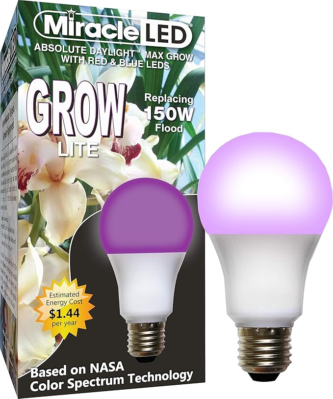 Miracle LED Absolute Daylight MAX Red & Blue LED Grow Lite - Replaces up to 150W