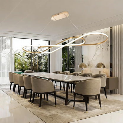 Modern LED Chandelier Dimmable LED Pendant Light with Remote Control