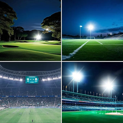 2000W LED Stadium Lights Outdoor Flood Lights 260000LM Super Bright LED Arena Flood Light 6500K IP67 Waterproof 100-277V Commercial Sport Field Light for Sport Fields, Courts