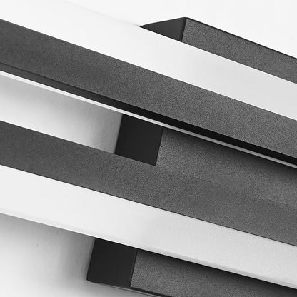 SOLFART 24 Inch Vanity Lights Bathroom Lights Over Mirror Bathroom Light Fixtures Black Led Modern Light Fixture 6000K
