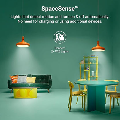 HALO 5/6 in Smart Wi-Fi Recessed LED Downlight Connected by WiZ Pro with SpaceSense Motion Detection, Dimmable, Full Color Changing, 600 Lumens, Wet Rated Ceiling Light - RL56069WZRGBWWHR