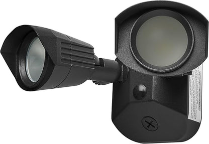 Nuvo 65/214 LED Dual-Head Security Light, 3000K, Black