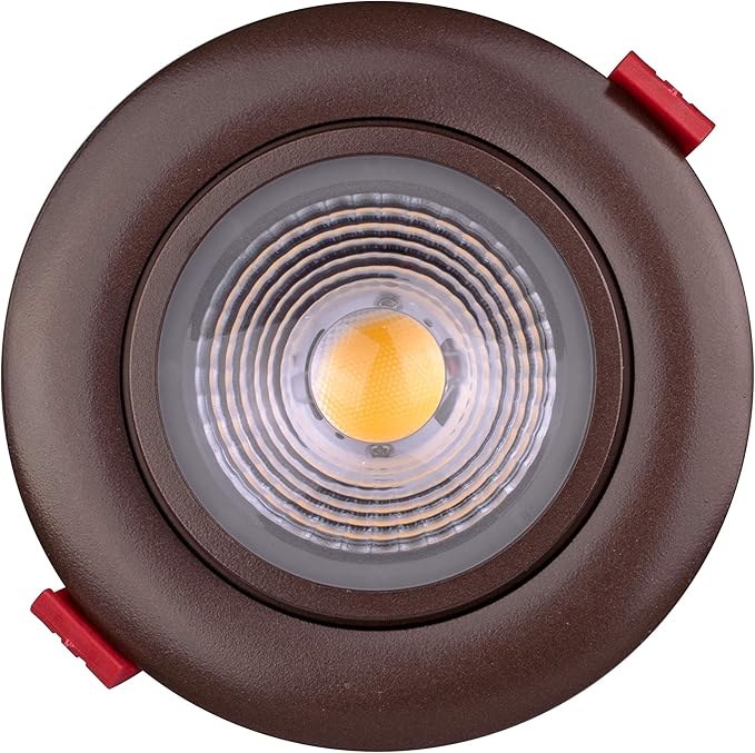 NICOR Lighting 4 inch LED Gimbal Recessed Downlight in Oil-Rubbed Bronze, 2700K (DGD411202KRDOB)