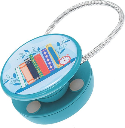 WITHit Clip On Book Light – Dimmable LED Reading Light for Books and eBooks, Reduced Glare, Portable, Cute Book Light for Kids & Adults, Batteries Included (Book Shelf, Page Turners)